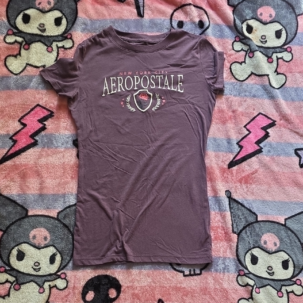 Aeropostale Purple Graphic Tee